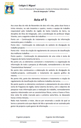 Acta nº 5